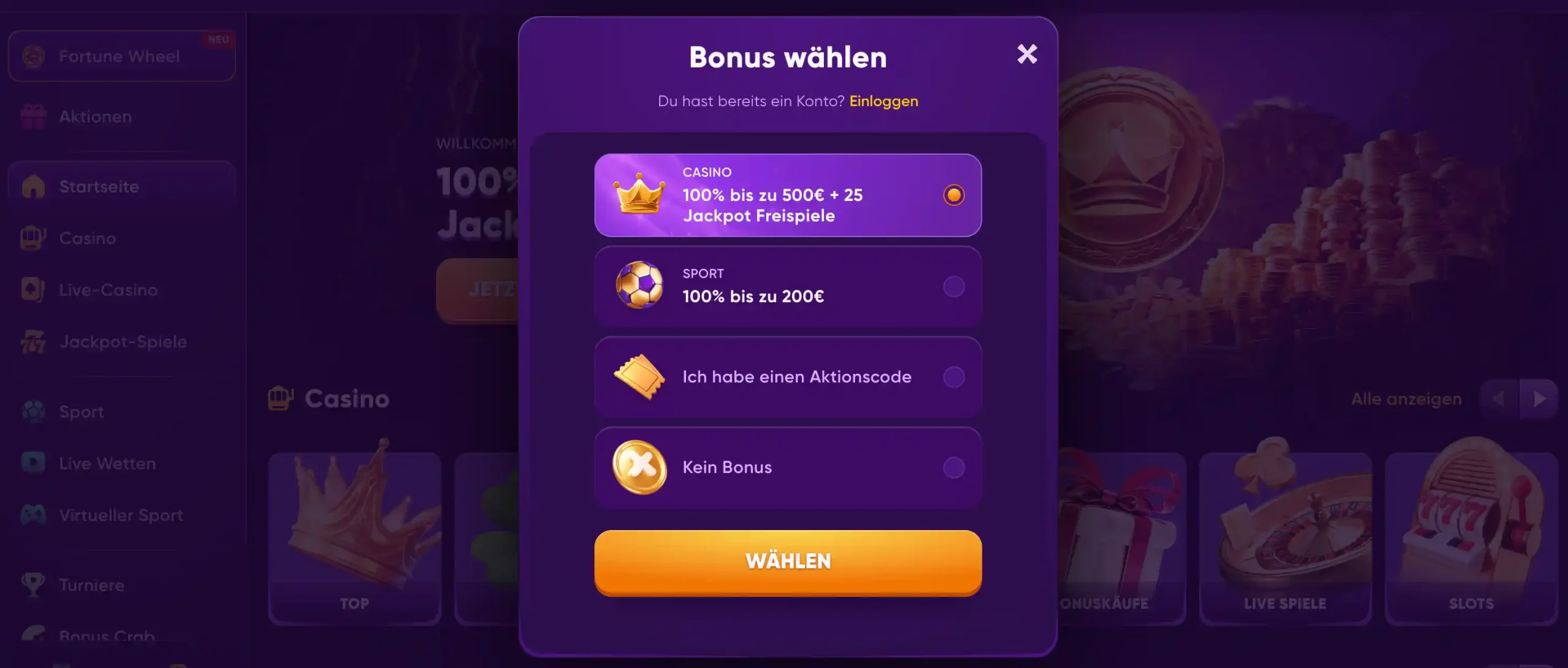 Wie Sie eine Aktion erhalten können